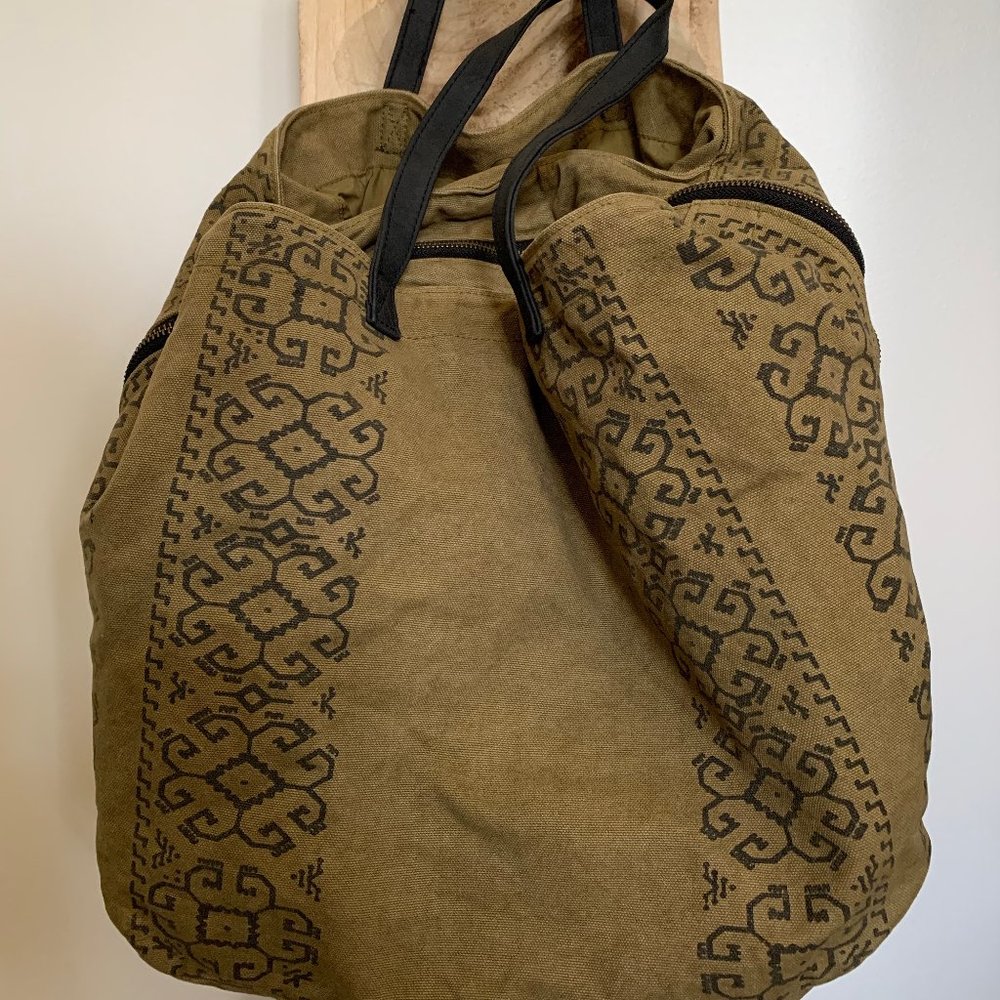Army Green Free People Tote